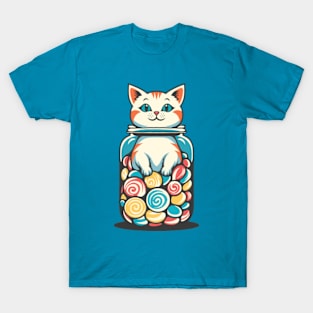 Cat and Candy T-Shirt